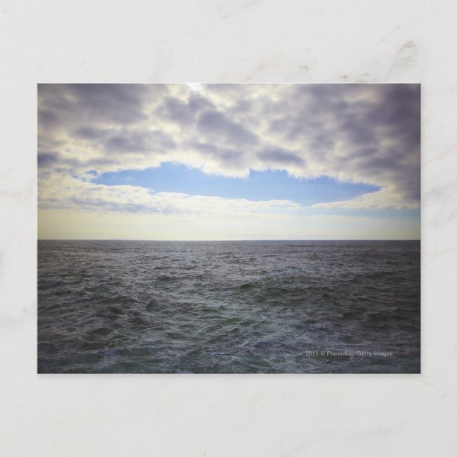Circular Clouds over the Atlantic Ocean Postcard (Front)