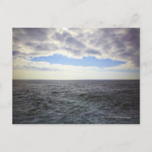 Circular Clouds over the Atlantic Ocean Postcard