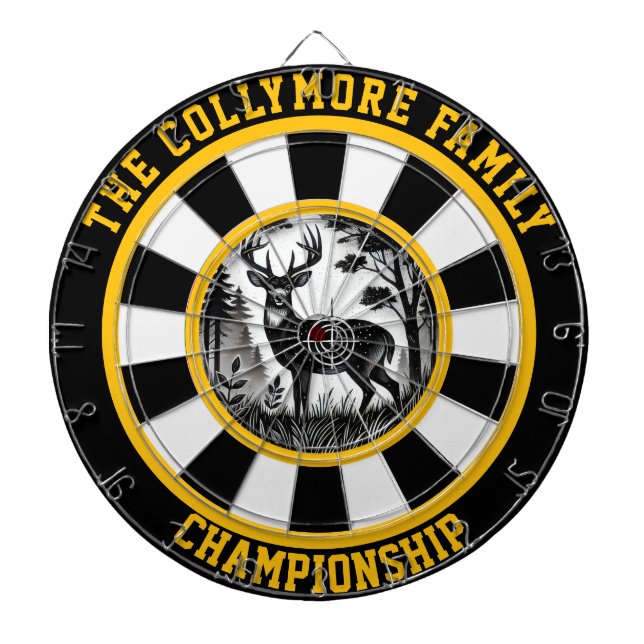 Circular Deer Target Wall Art Dartboard (Front)