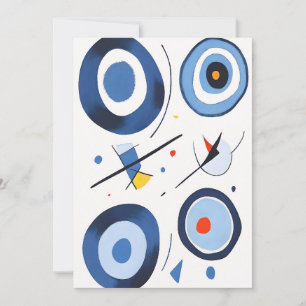 Circular Dimension Dance Abstract Thank You Card