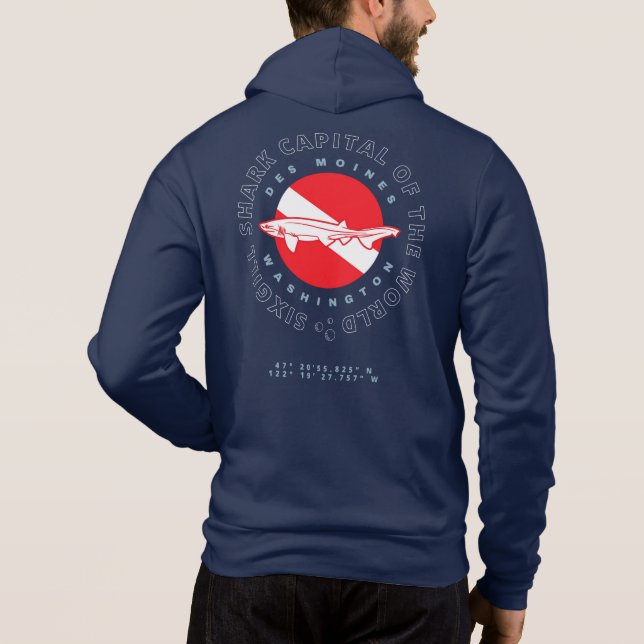 Circular Dive Flag Dark Shirt (Back)