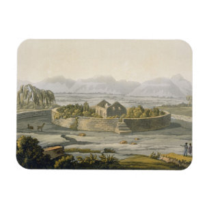 Circular fortress of Cannar, Peru, from 'Le Costum Magnet