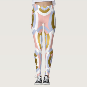 Circular Geometric Shapes: Colourful Vintage Kalei Leggings