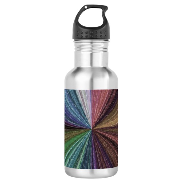 Circular Gradient Earthy Rainbow 710 Ml Water Bottle (Front)