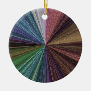 Circular Gradient Earthy Rainbow Ceramic Tree Decoration