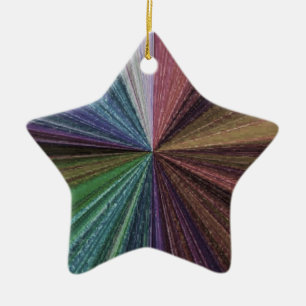 Circular Gradient Earthy Rainbow Ceramic Tree Decoration
