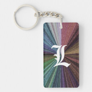 Circular Gradient Earthy Rainbow Key Ring