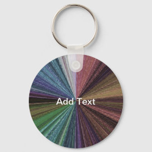 Circular Gradient Earthy Rainbow Key Ring