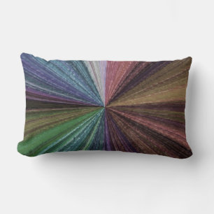 Circular Gradient Earthy Rainbow Lumbar Cushion