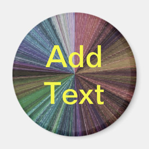 Circular Gradient Earthy Rainbow Magnet