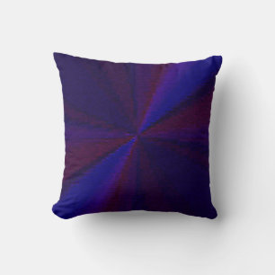 Circular Gradient Patchwork Blue to Purple Cushion