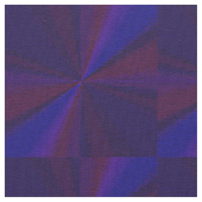 Circular Gradient Patchwork Blue to Purple Fabric (Close Up)