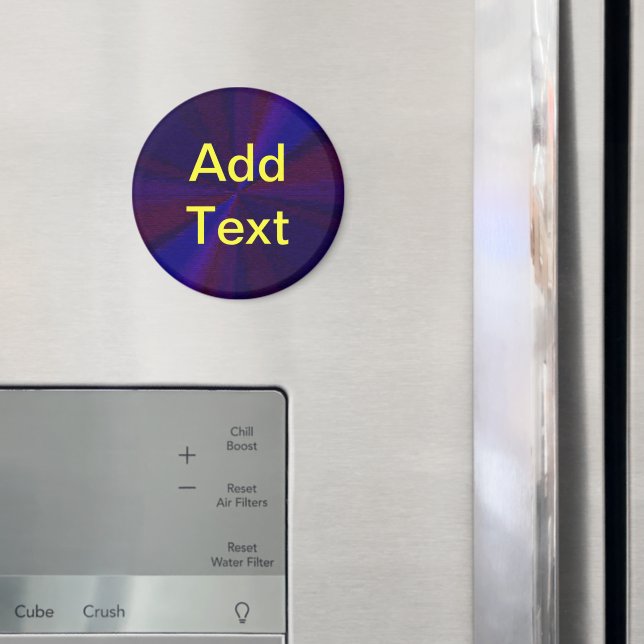 Circular Gradient Patchwork Blue to Purple Magnet (In Situ (Fridge))