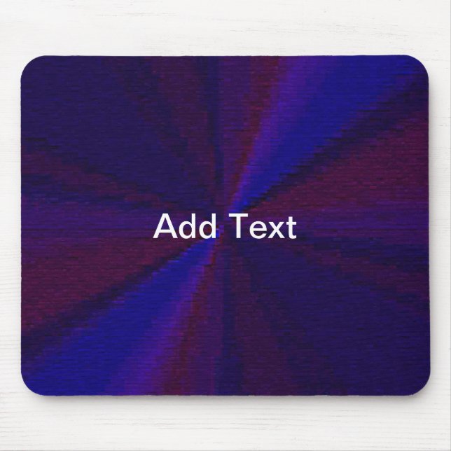 Circular Gradient Patchwork Blue to Purple Mouse Mat (Front)