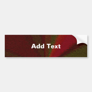 Circular Gradient Patchwork Red to Green Bumper Sticker