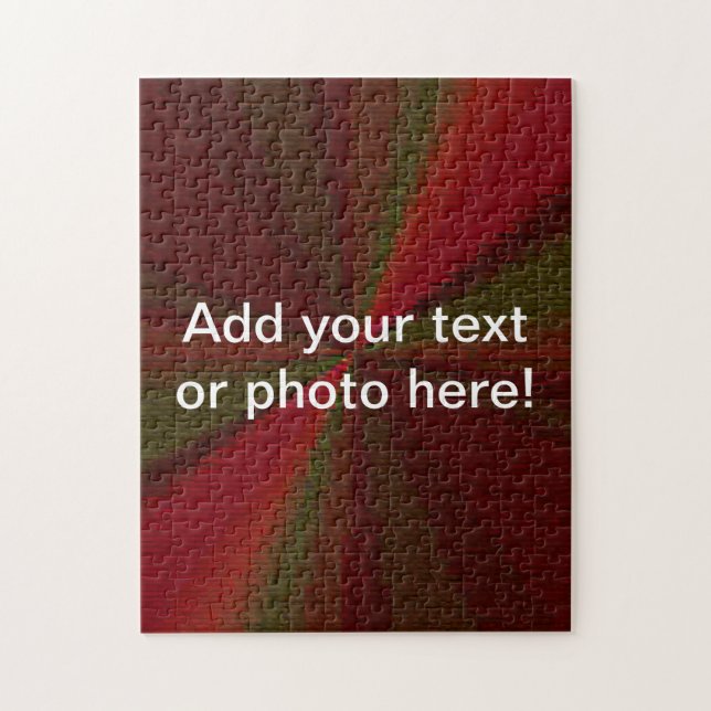 Circular Gradient Patchwork Red to Green Jigsaw Puzzle (Vertical)