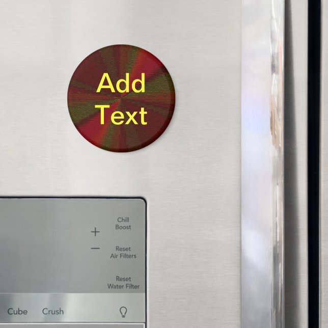 Circular Gradient Patchwork Red to Green Magnet (In Situ (Fridge))