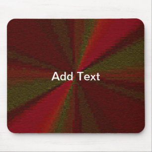 Circular Gradient Patchwork Red to Green Mouse Mat