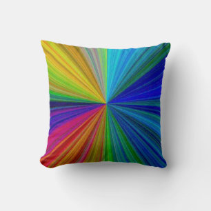 Circular Gradient Rainbow Cushion