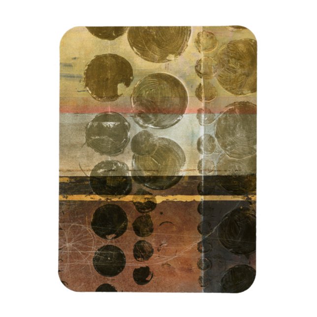 Circular Green Droplets Magnet (Vertical)