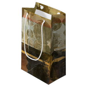 Circular Green Droplets Small Gift Bag