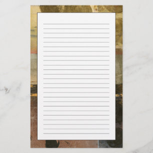 Circular Green Droplets Stationery