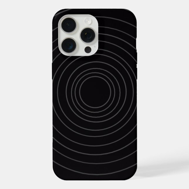 circular illusion iphone15 pro max case (Back)