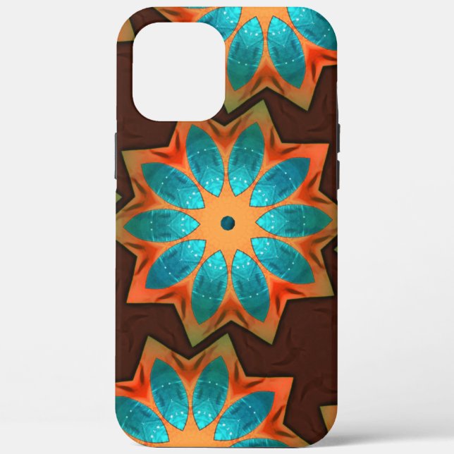 Circular kaleidoscope in a mix of woody and satin  Case-Mate iPhone case (Back)