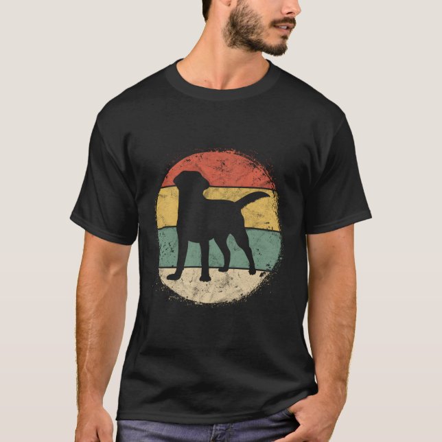 Circular Labrador Owner Golden Black Lab Dad Mum T-Shirt (Front)