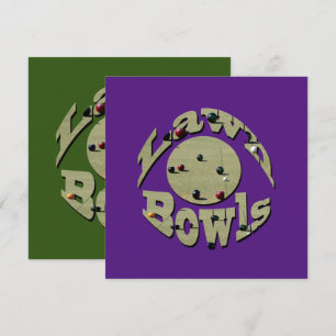 Circular Lawn Bowls Picture Logo,