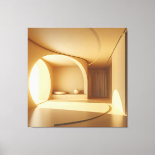 Circular Light Chamber Canvas Print