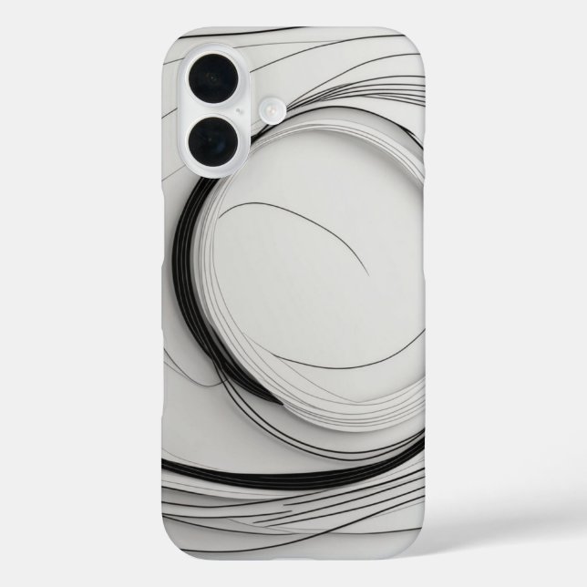 Circular Line Art Case-Mate iPhone Case (Back)