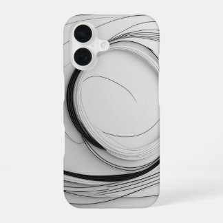 Circular Line Art iPhone 16 Case