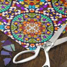 Circular Mosaic - 3D effect - Decoupage Crafting