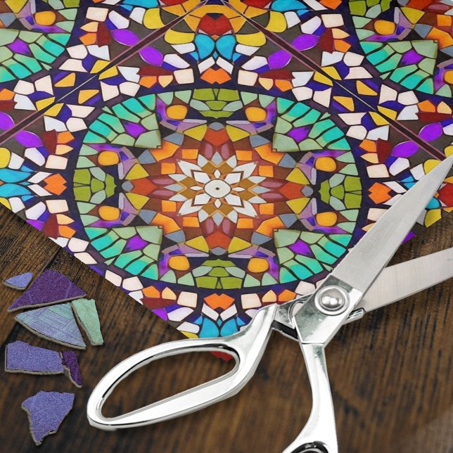 Circular Mosaic - 3D effect - Decoupage Crafting Tissue Paper (Creator Uploaded)