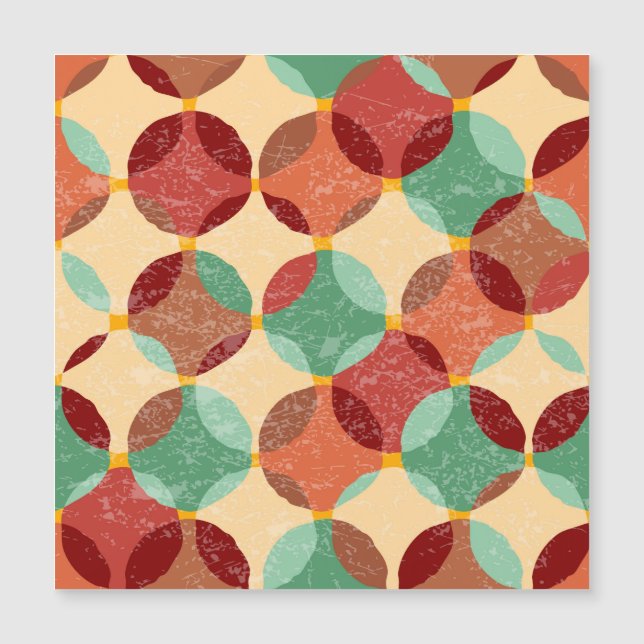 Circular mosaic pattern, geometric illustration. (Front)