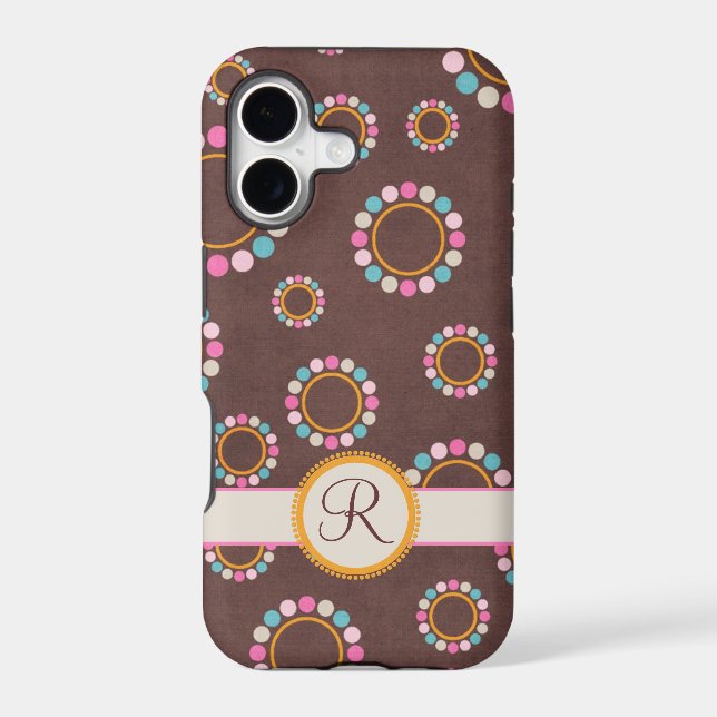 Circular pattern with polka dots Monogram (Back)