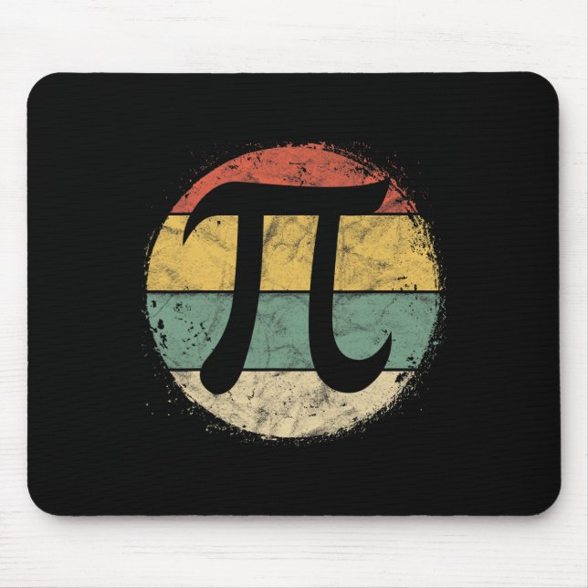 Circular Pi Symbol Pi Day Math Science Teacher Stu Mouse Mat (Front)