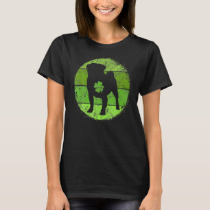 Circular Pug Irish Shamrock Puggle Dog St Patrick T-Shirt