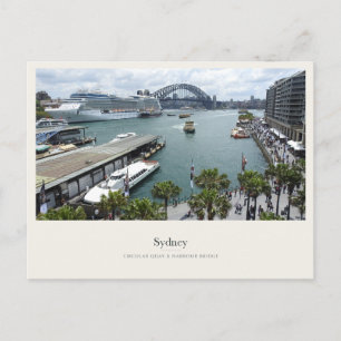 Circular Quay and Sydney Harbour Bridge Postcard