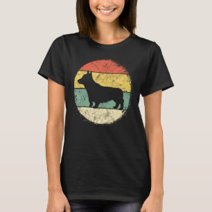 Circular Retro Corgi Owner Welsh Corgi Dad Pet Mum T-Shirt