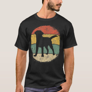 Circular Retro Labrador Owner Gift Golden Black La T-Shirt