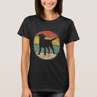 Circular Retro Labrador Owner T Golden Black Lab D T-Shirt