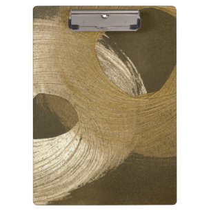 Circular Sandstorm in Tan and Dark Brown Clipboard