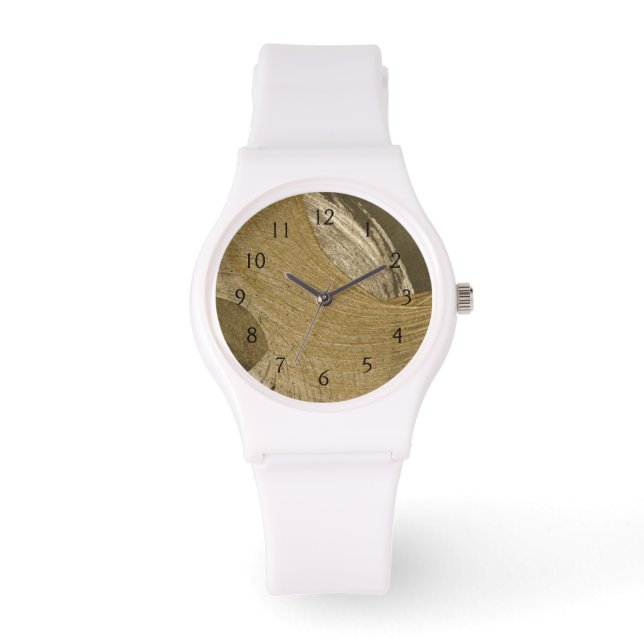 Circular Sandstorm in Tan and Dark Brown Watch (Front)