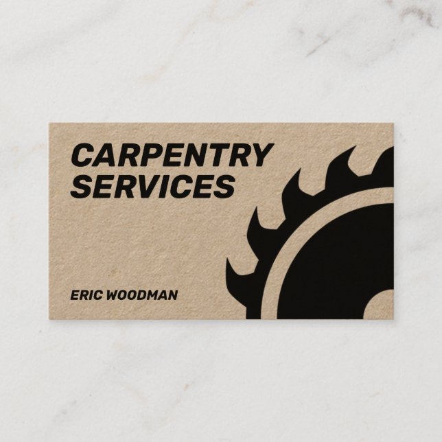 Circular saw giant cover business card (Front)
