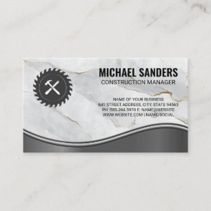 Circular Saw   Hammer   Marble Business Card