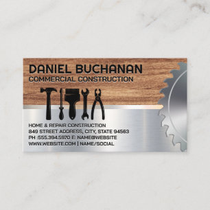 Circular Saw   Hand Tools   Construction Business Card