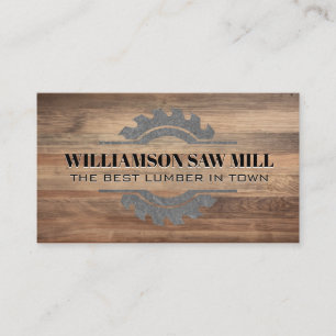 Circular Saw   Wood Boards Business Card
