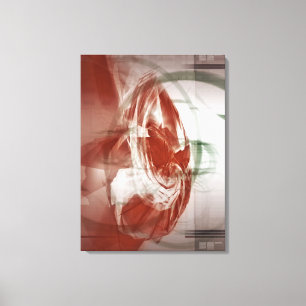 Circular shapes against light background canvas print
